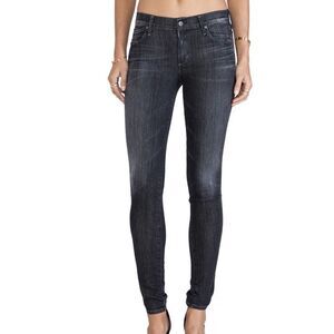 Citizens Of Humanity Avedon Ultra Skinny Jeans - Size 28 - Distressed Black